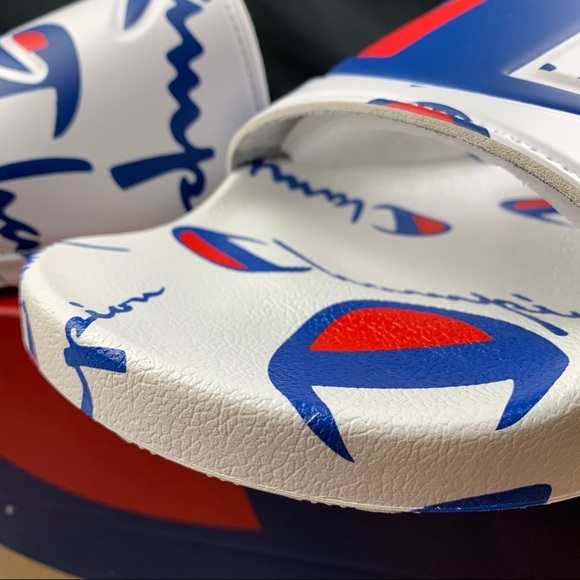 Champion IPO Logo Wraped Mens Slides - Picture 6 of 8
